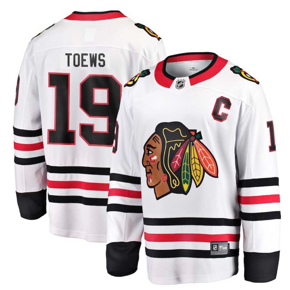 Jonathan Toews Fanatics White Breakaway Jersey size Large NWT Chicago Blackhawks